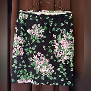 Black Floral “Oprah” Skirt